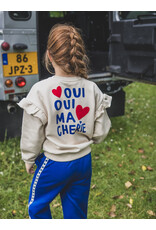 Little Looxs Little sweater with ruffles soft sand W25