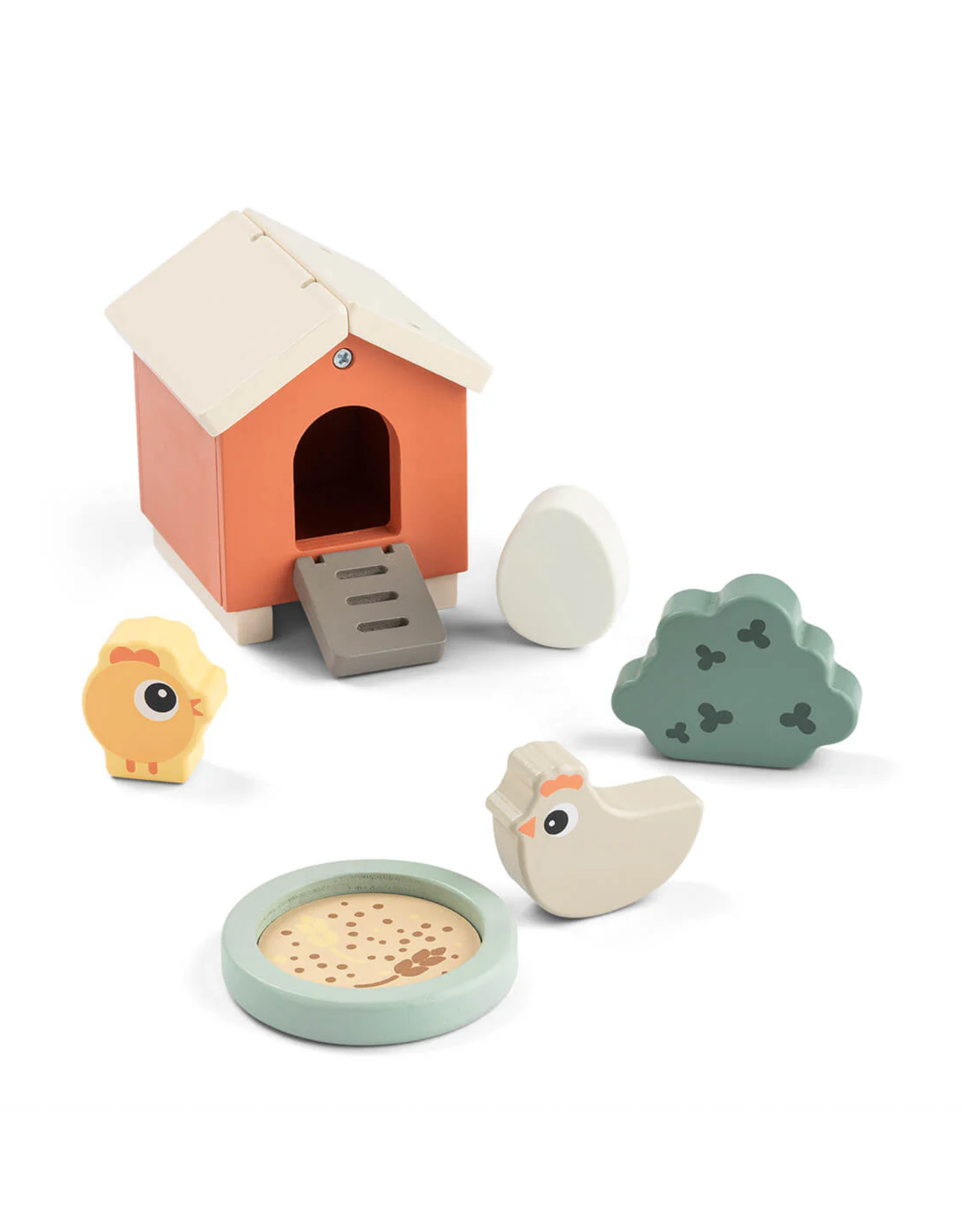 Done by Deer Tiny Farm play set Clucky Colour mix