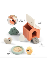 Done by Deer Tiny Farm play set Clucky Colour mix