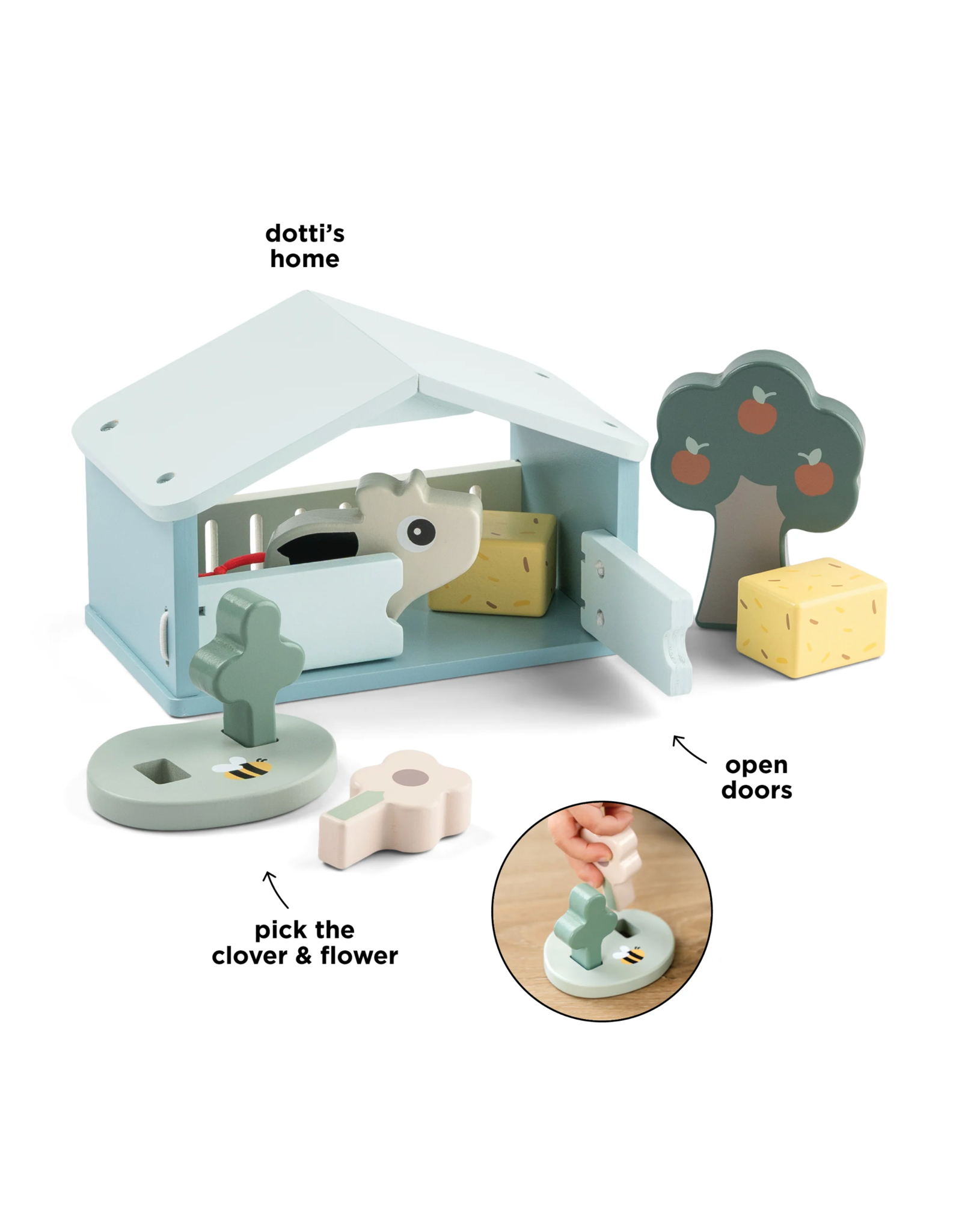 Done by Deer Tiny Farm play set Dotti Colour mix