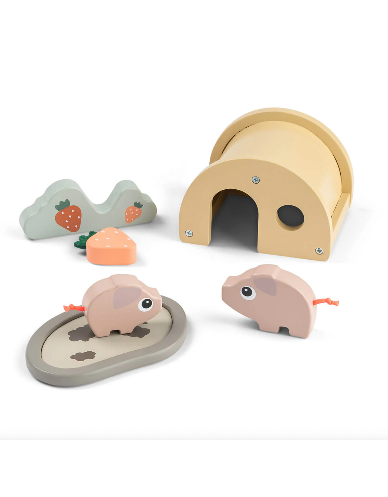 Done by Deer Tiny Farm play set Pigee Colour mix