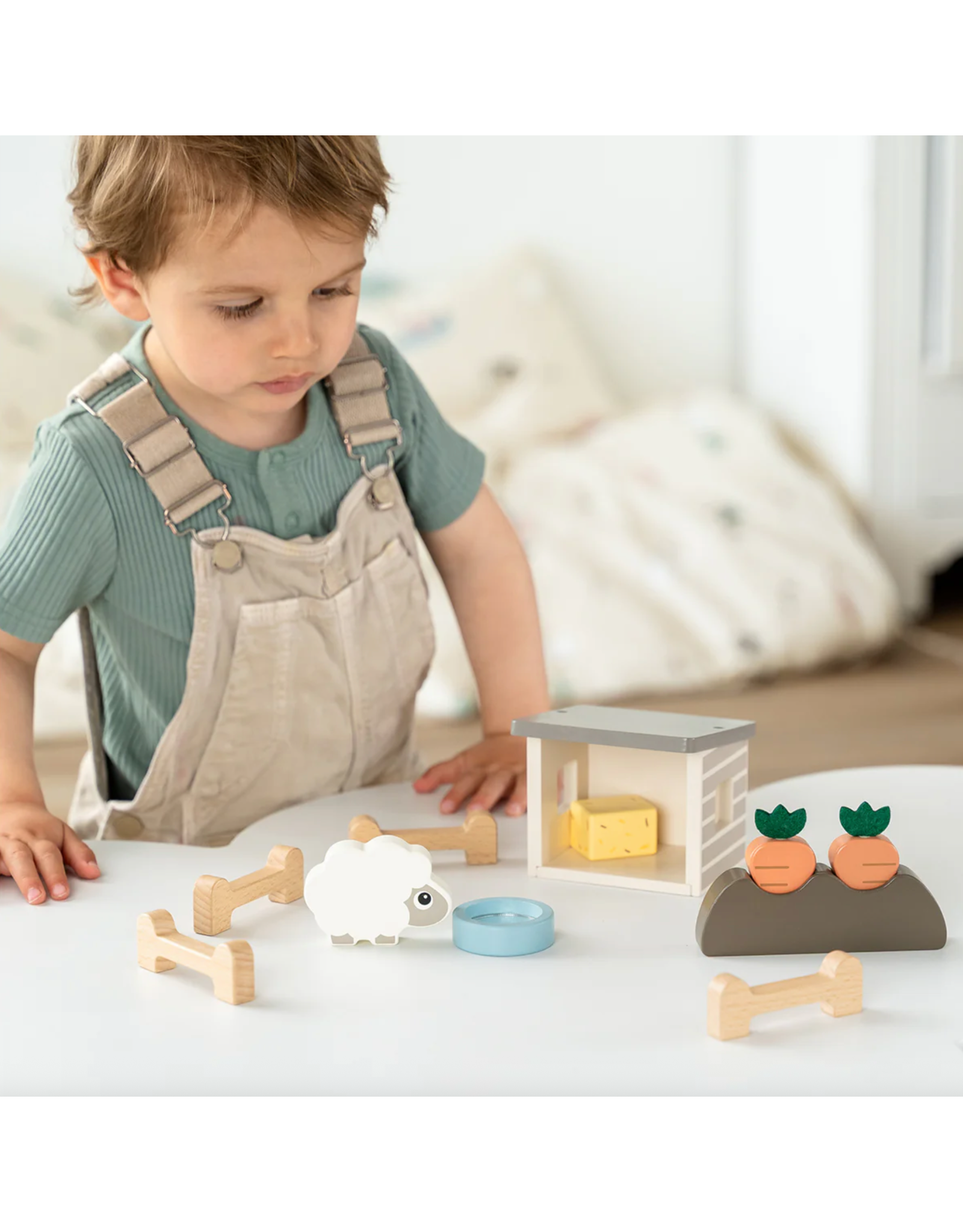 Done by Deer Tiny Farm play set Sheepy Colour mix