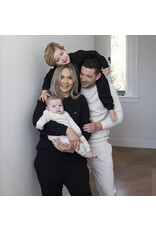 Feetje Pyjama wafel - Family Edition Fancy Black