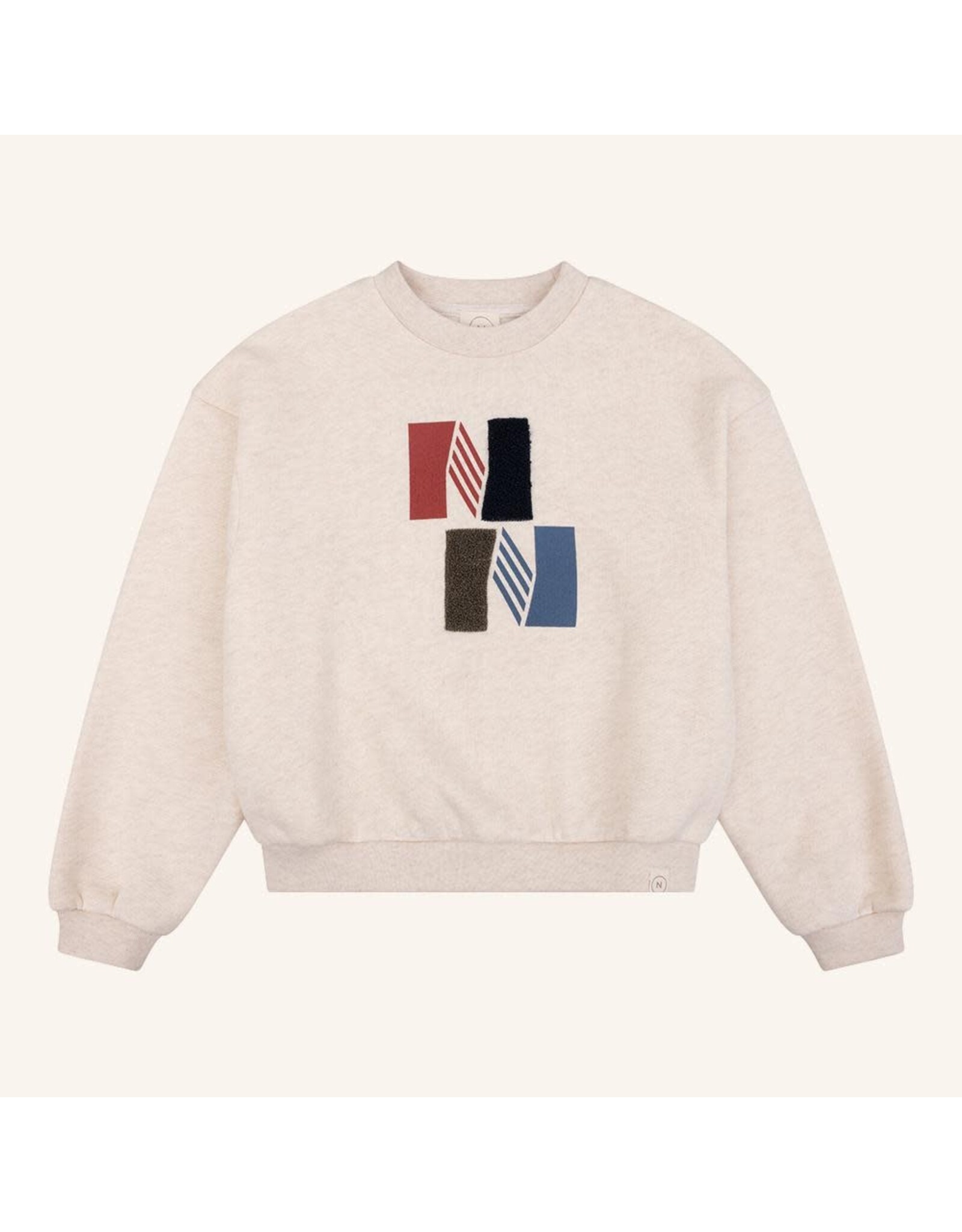 NAVY NATURAL Oversized sweater NN beige melange