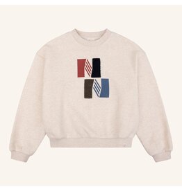 NAVY NATURAL Oversized sweater NN beige melange
