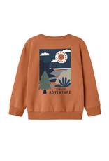 Name it NMMORAN LS NREG SWEAT BRU Autumn Leaf