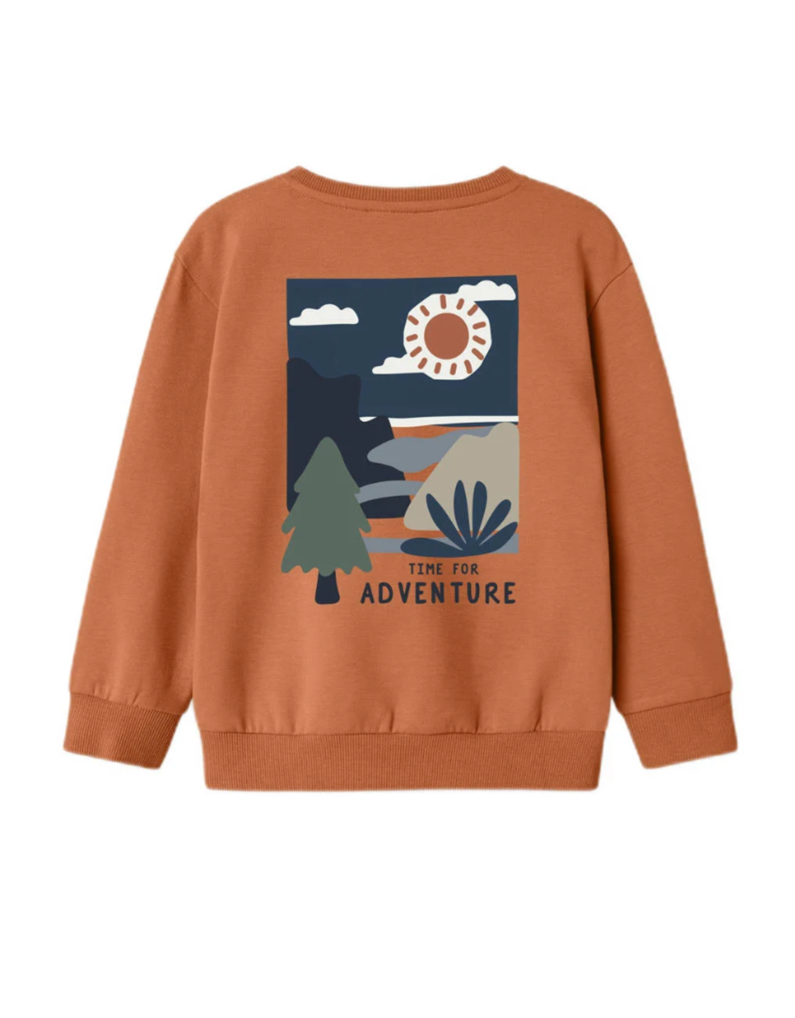 Name it NMMORAN LS NREG SWEAT BRU Autumn Leaf