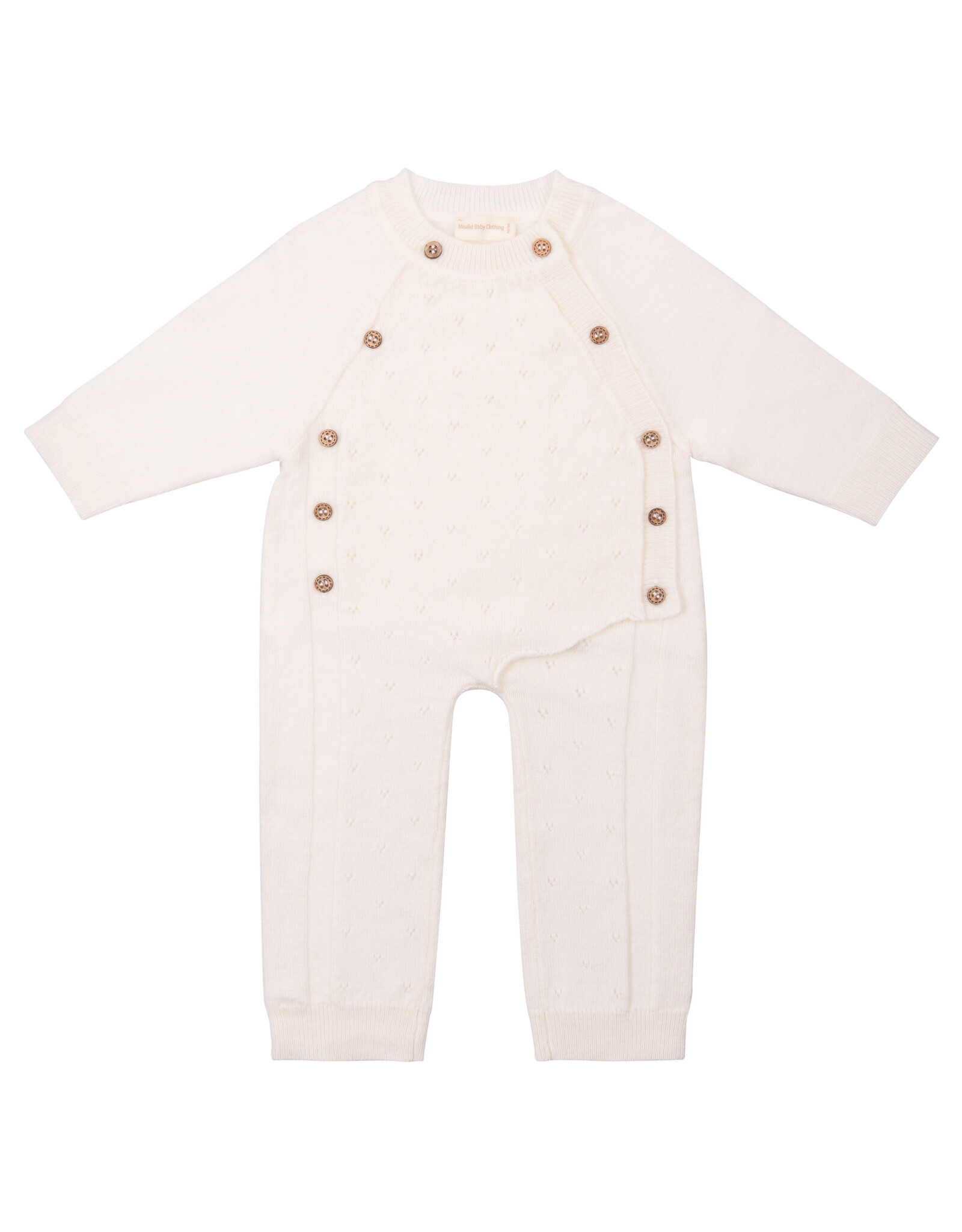 Moalie Pointelle Jumpsuit Wool Cream
