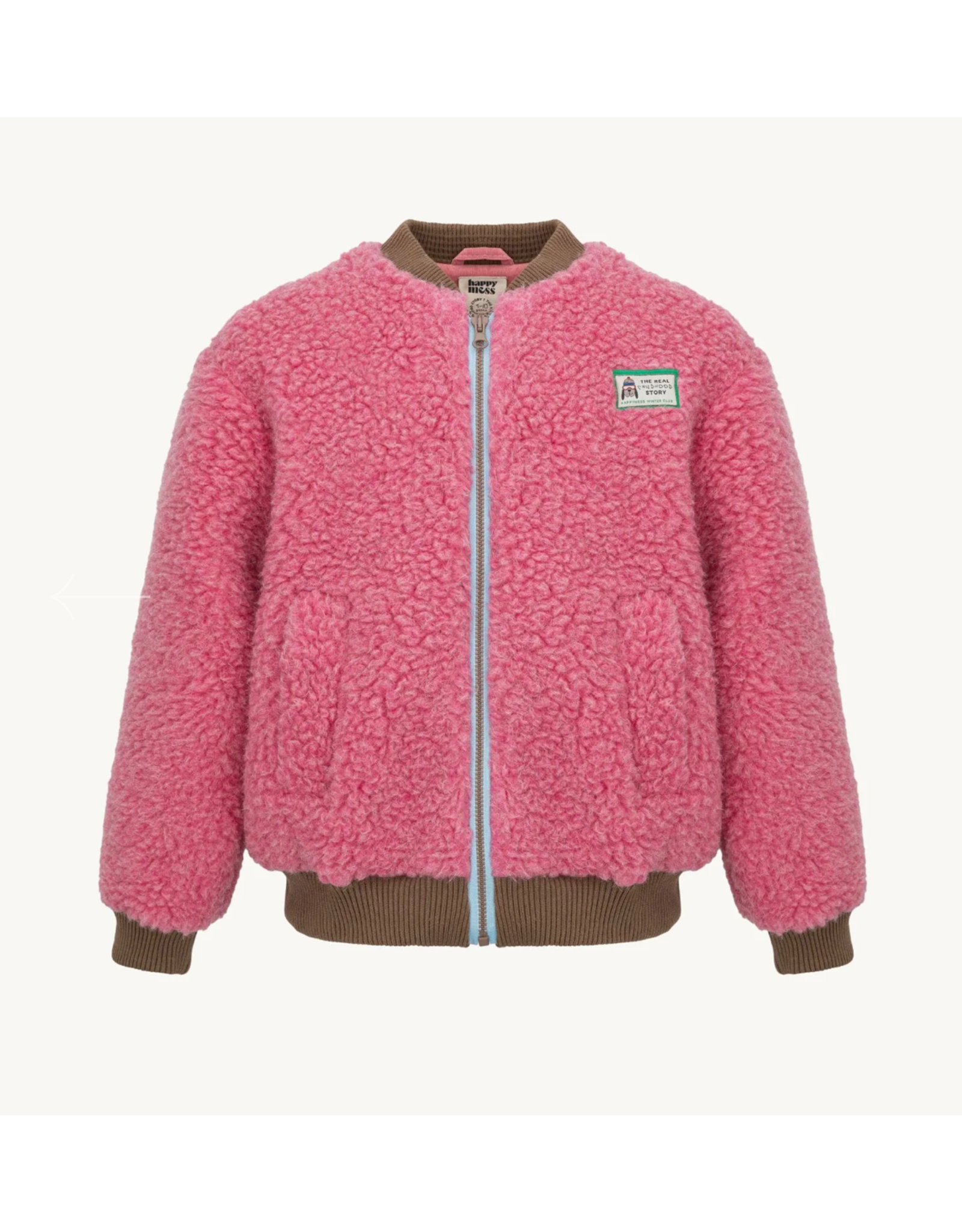 Merino bomber jacket dusty pink