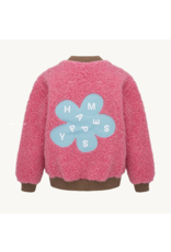 Happymess Merino bomber jacket dusty pink