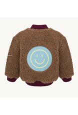 Merino bomber jacket teddy brown