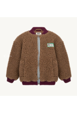 Happymess Merino bomber jacket teddy brown