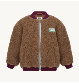 Merino bomber jacket teddy brown
