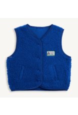Happymess Merino wool vest cobalt