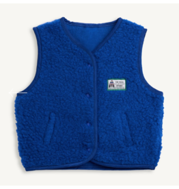 Merino wool vest cobalt