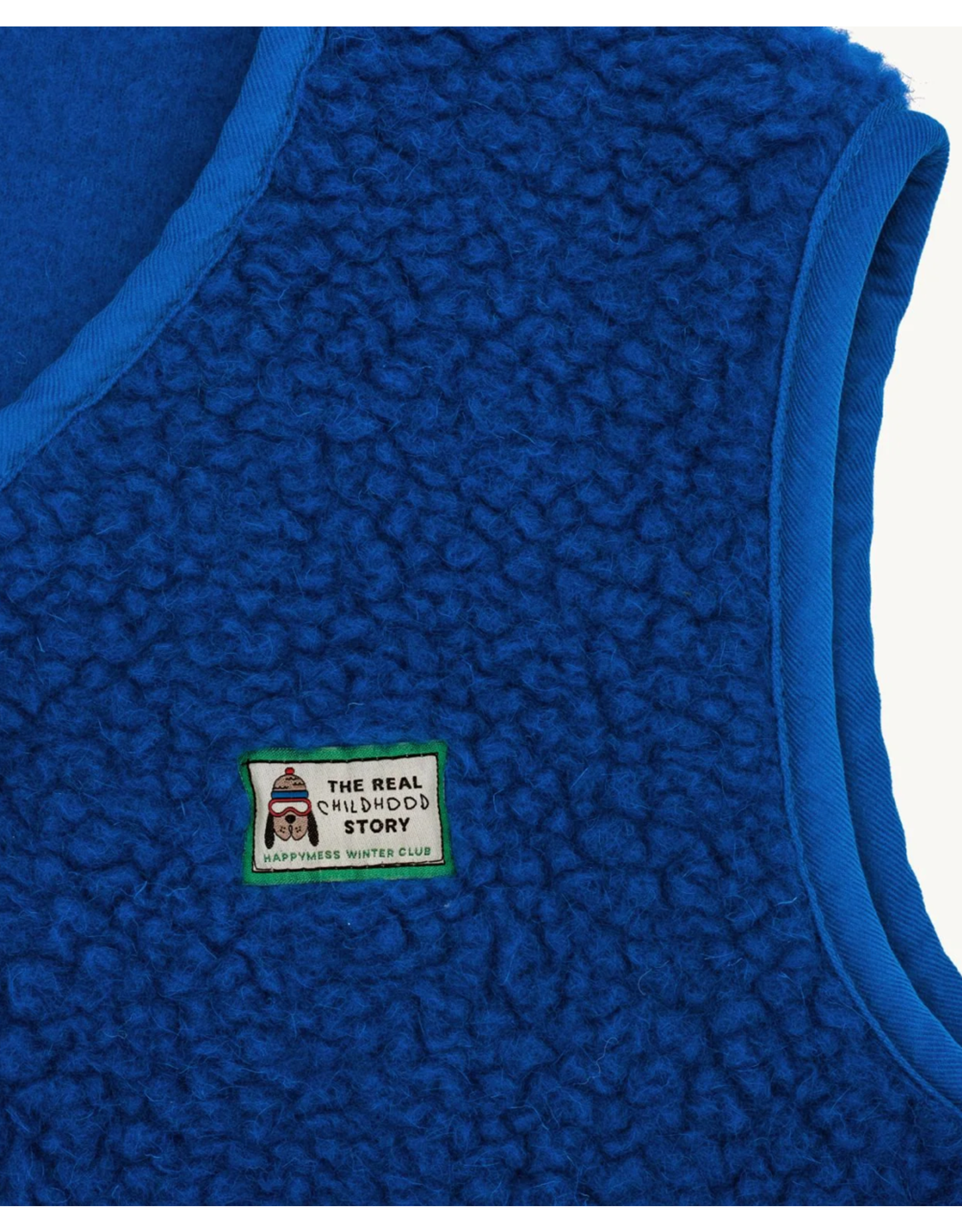 Merino wool vest cobalt