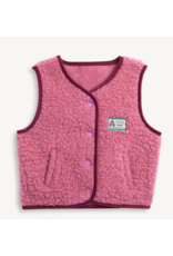 Merino wool vest dusty pink