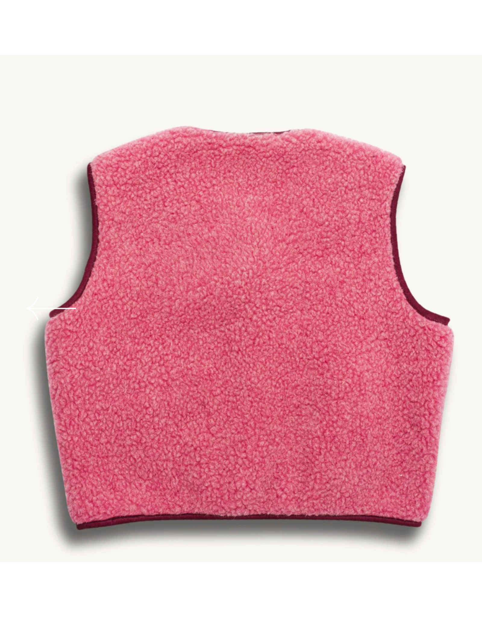 Happymess Merino wool vest dusty pink