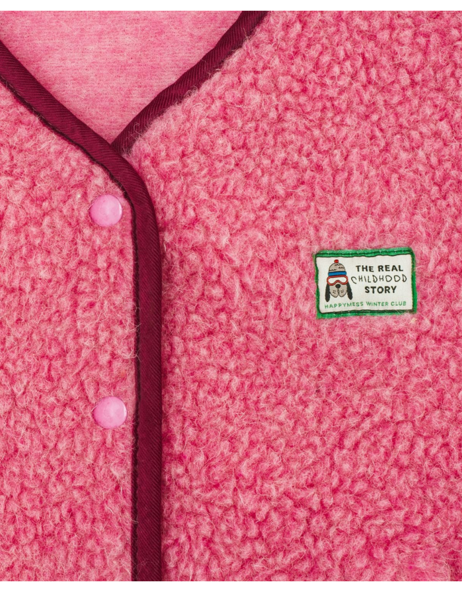 Merino wool vest dusty pink