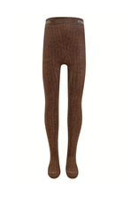 Ewers Strumpfhose Glitzer/Rippe mahagoni-gold