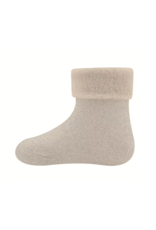 Ewers Socken Wolly mit Umschlag rinde mel.