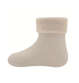 Ewers Socken Wolly mit Umschlag rinde mel.