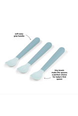 Done by Deer Foodie easy-grip baby spoon 3-pack Blue