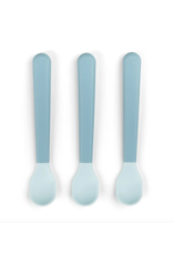 Done by Deer Foodie easy-grip baby spoon 3-pack Blue