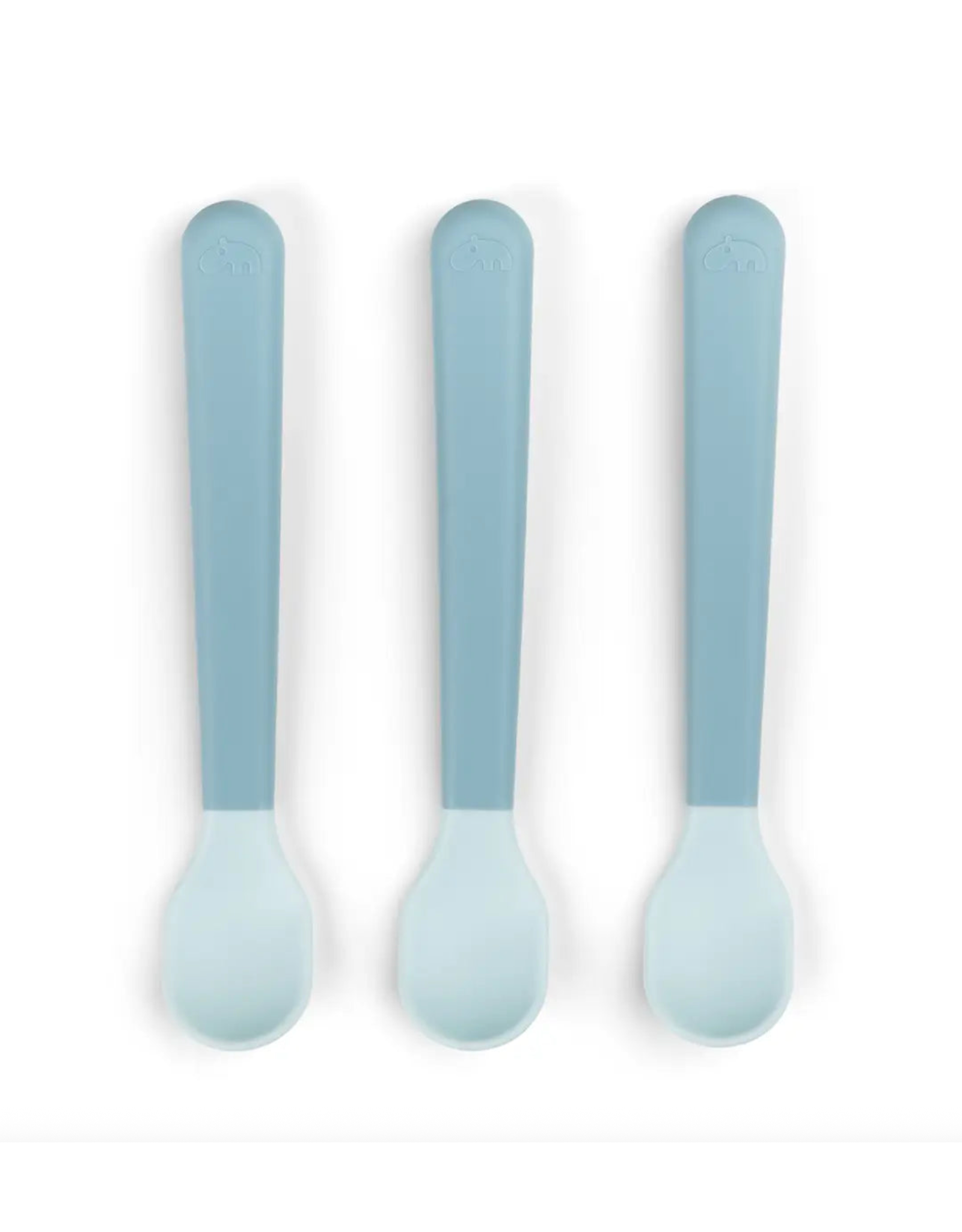 Done by Deer Foodie easy-grip baby spoon 3-pack Blue