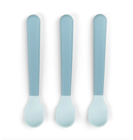 Done by Deer Foodie easy-grip baby spoon 3-pack Blue