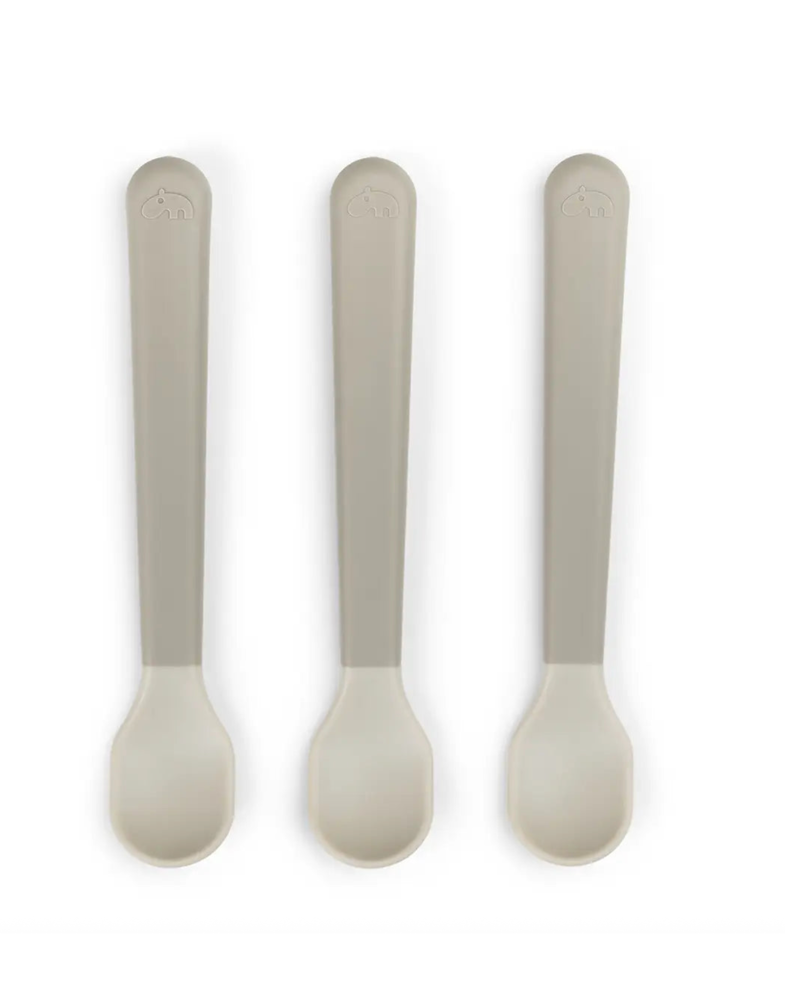 Done by Deer Foodie easy-grip baby spoon 3-pack Sand