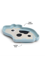 Done by Deer Silicone Stick&Stay plate Dotti Blue