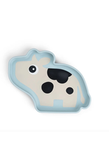 Done by Deer Silicone Stick&Stay plate Dotti Blue