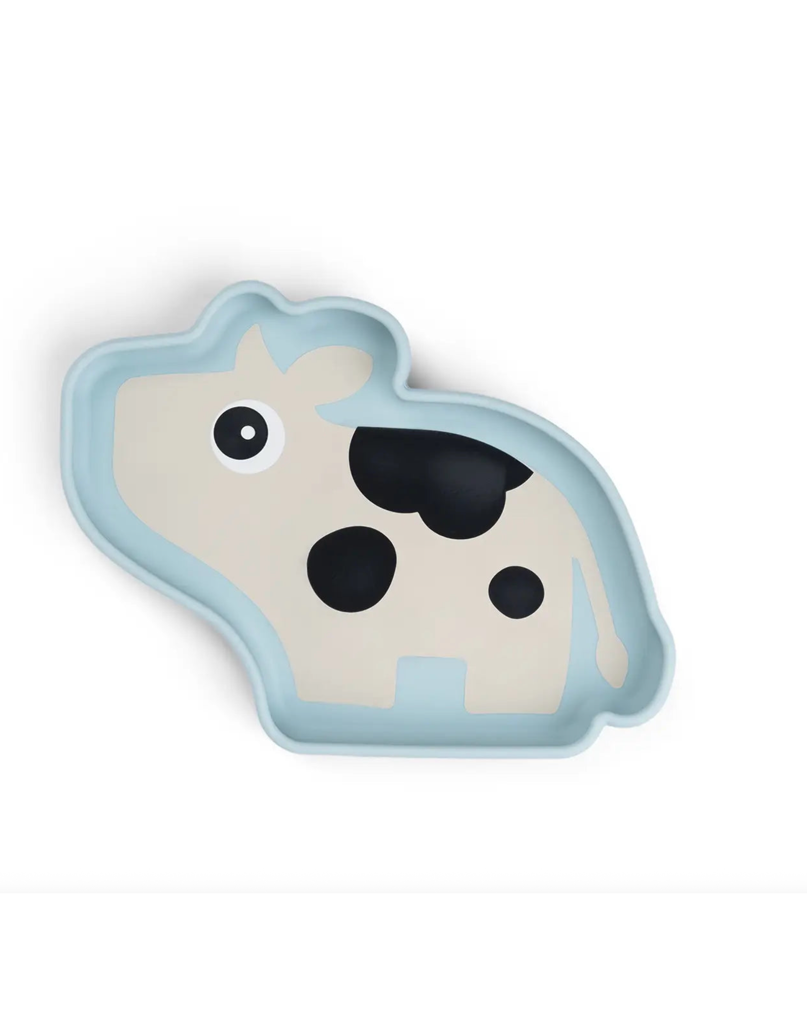 Done by Deer Silicone Stick&Stay plate Dotti Blue