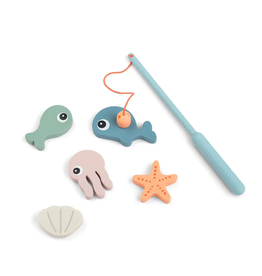 Done by Deer Bath fishing toy Sea friends Colour mix