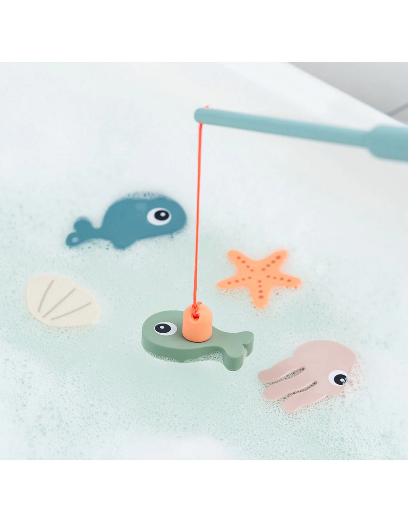 Done by Deer Bath fishing toy Sea friends Colour mix