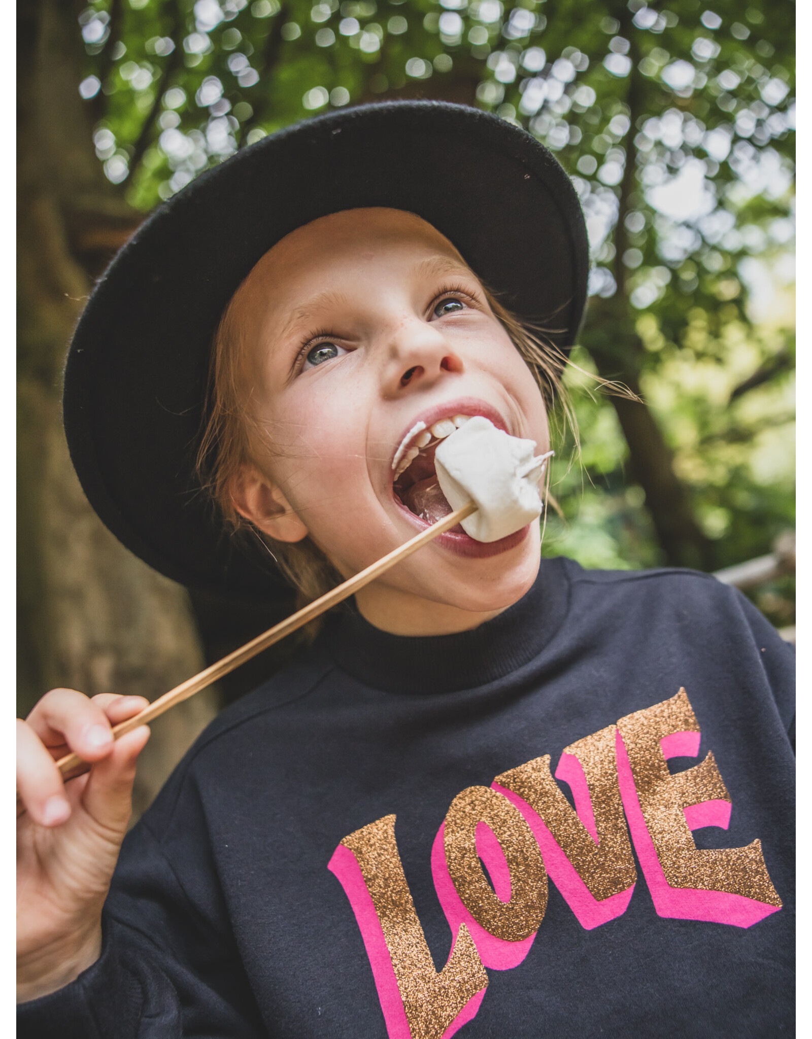 Little Looxs Little sweater with ruffle Pebble black