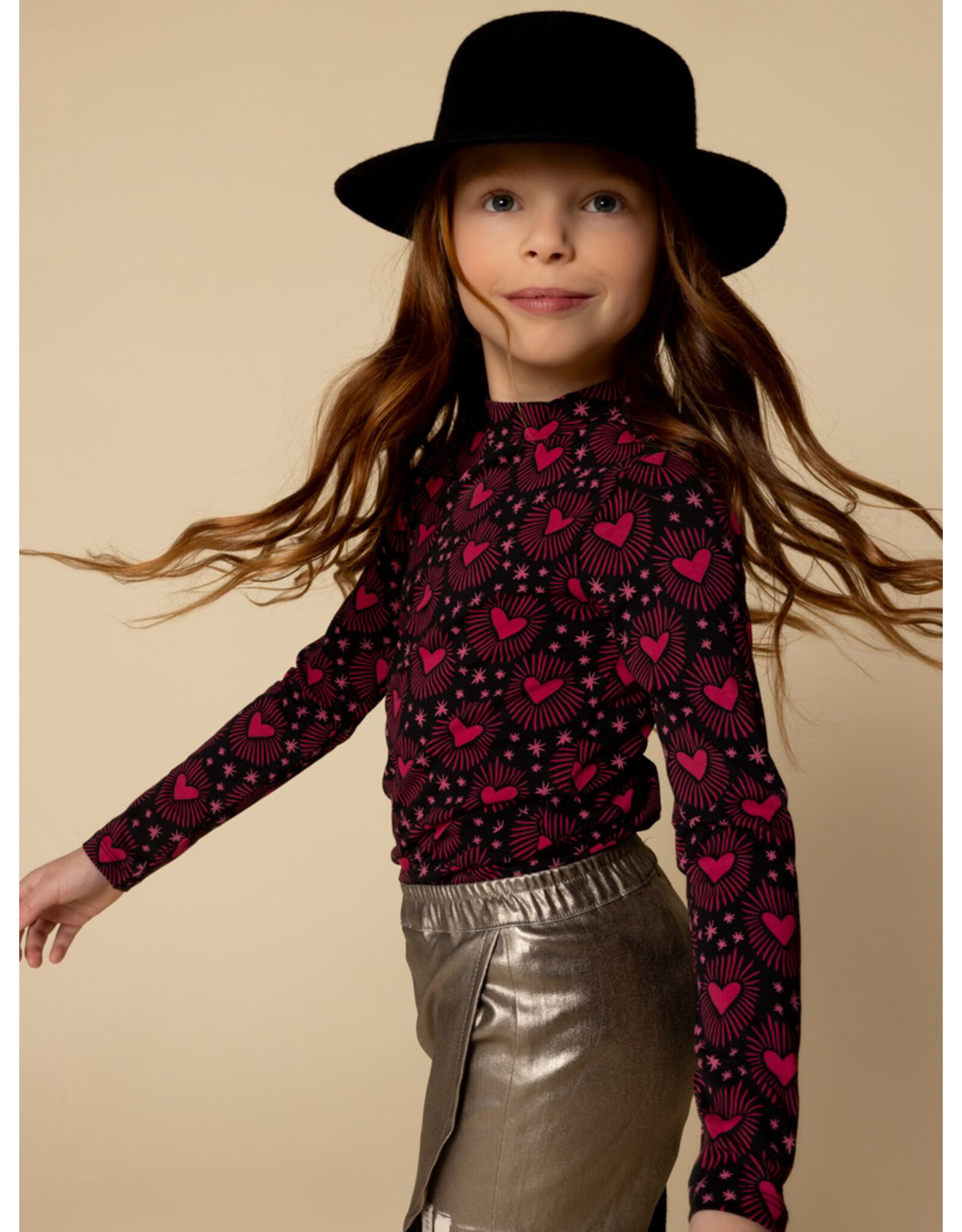 Little Looxs Little t-shirt lonsleeve Boho Hearts