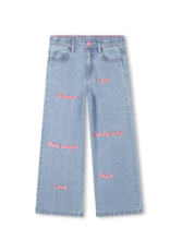 BILLIEBLUSH Denim Trousers double stone + bleached maat 98