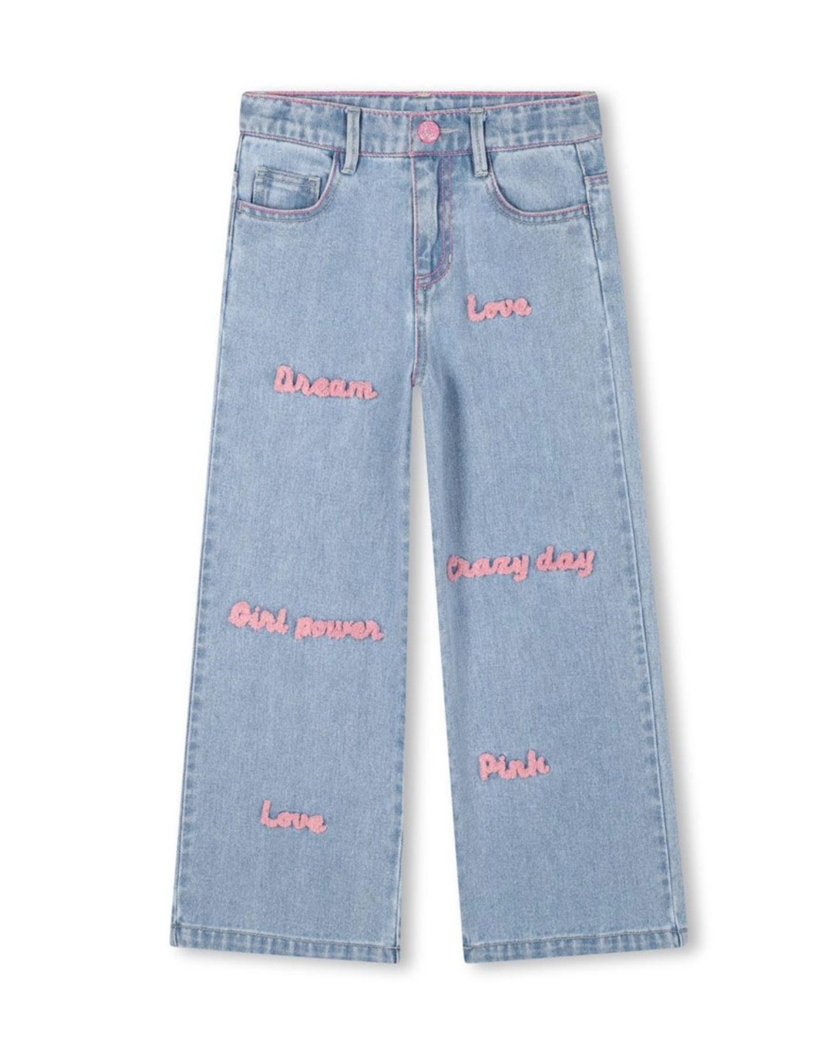 BILLIEBLUSH Denim Trousers double stone + bleached maat 98