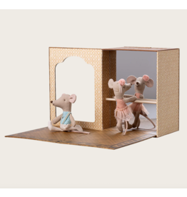 Maileg Ballet mice in dance studio Little sister and brother