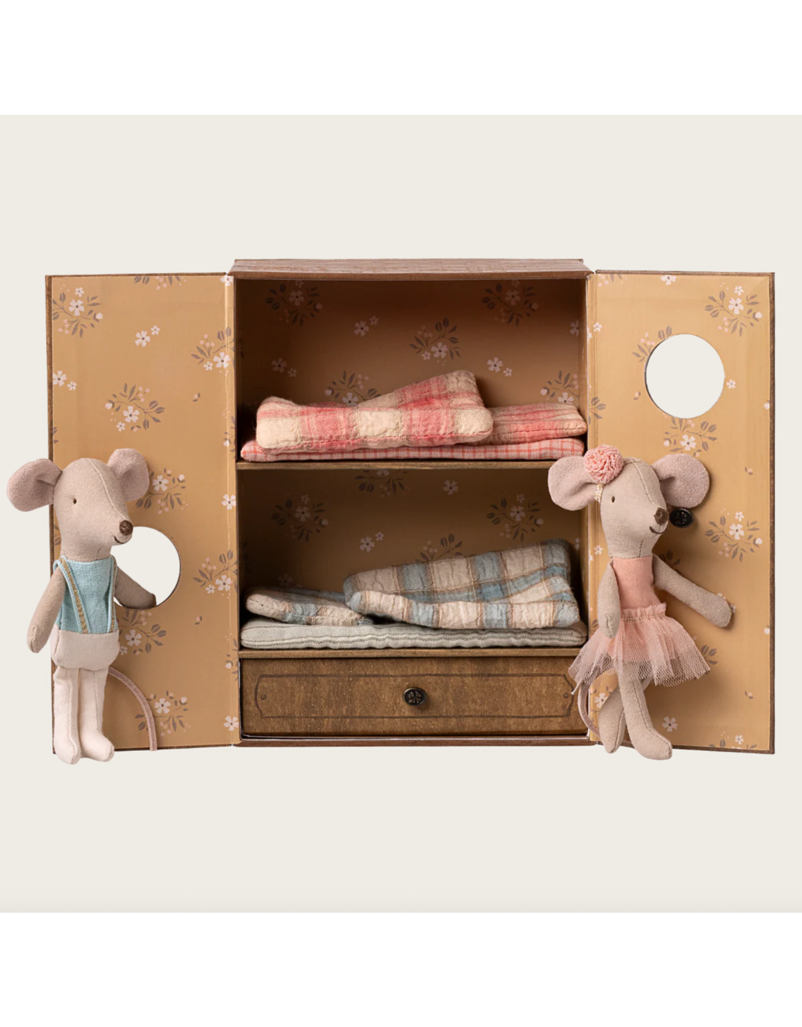 Maileg Ballet mice in dance studio Little sister and brother