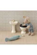 Maileg Bathroom sink Mouse Off white