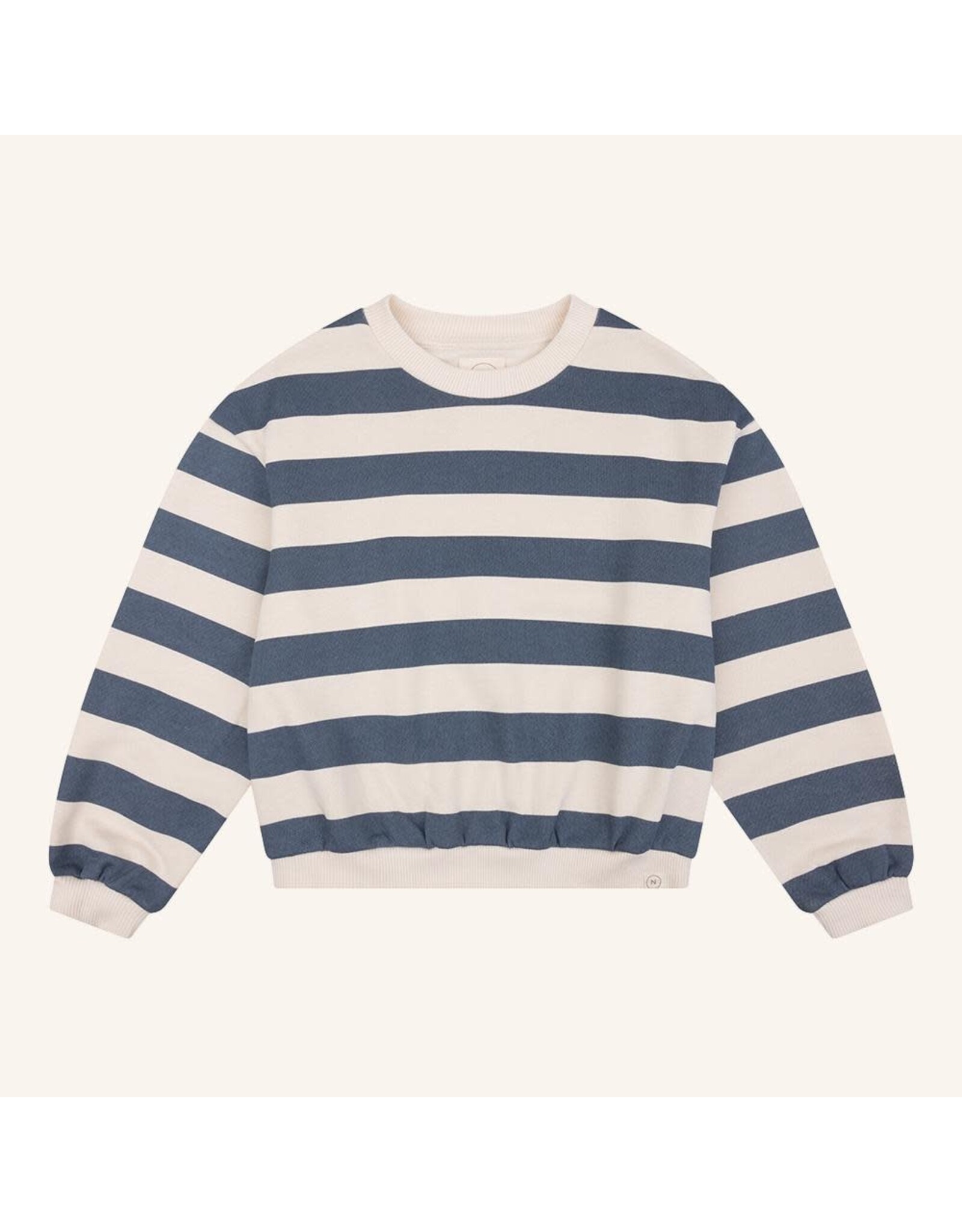 NAVY NATURAL Jules Sweaer stripe ijsblue
