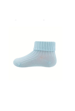 Ewers Socken Rippe/Umschlag eisblau