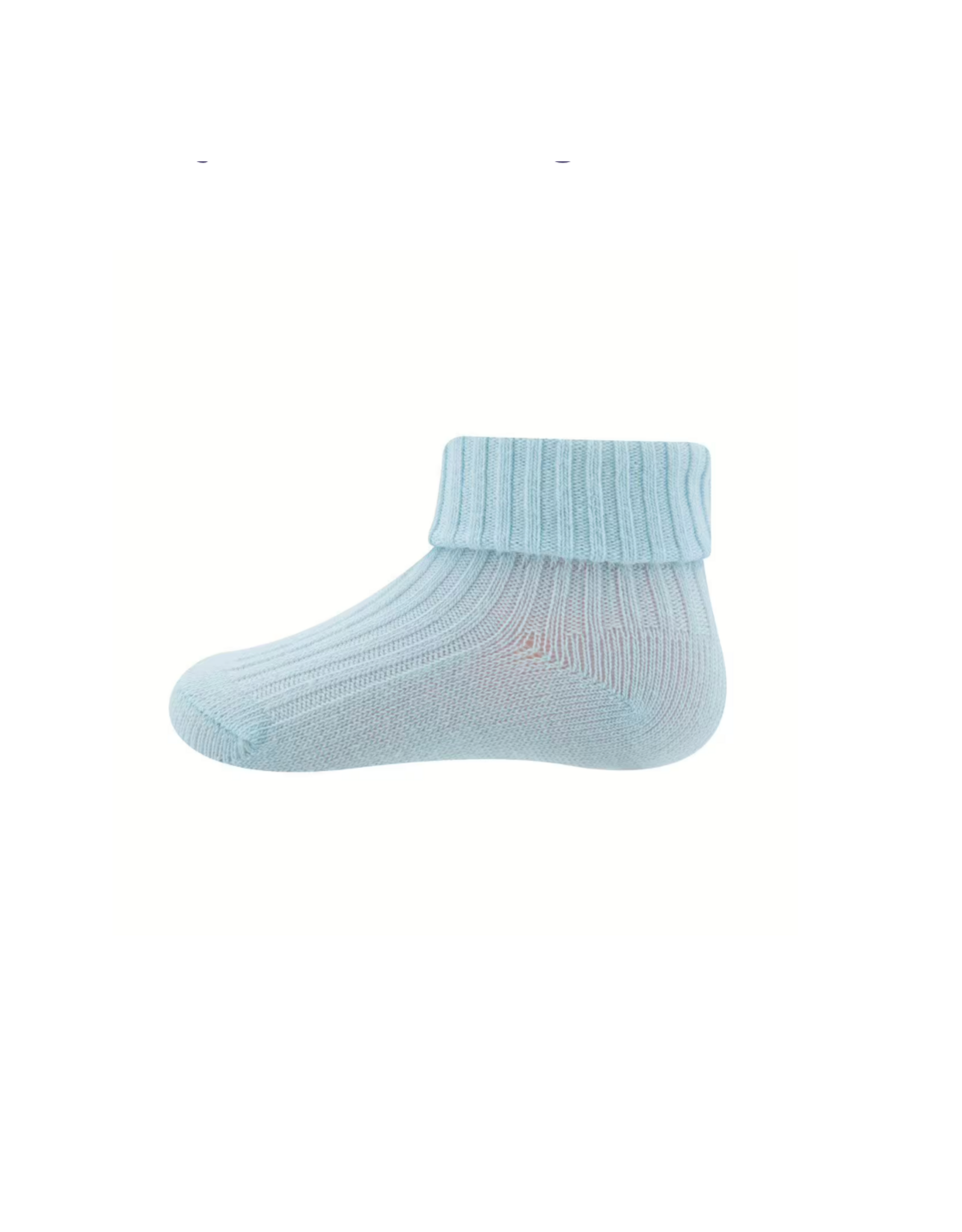 Ewers Socken Rippe/Umschlag eisblau
