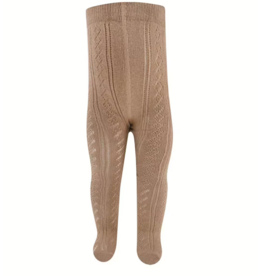 Ewers Strumpfhose opengewerkt Camel