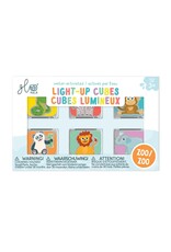 Glo pals Glo Pals light up cubes ( set 6 ) Zoo