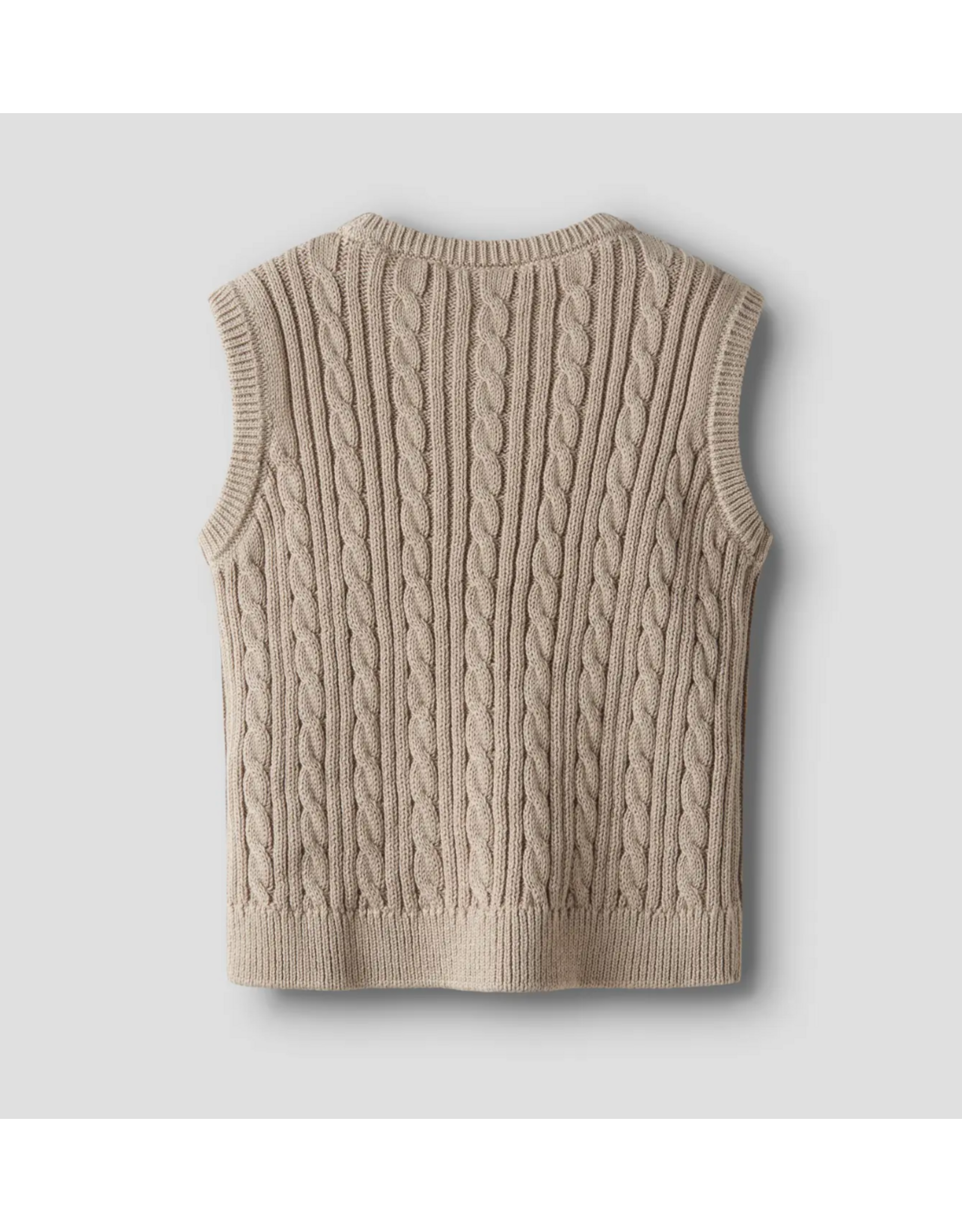 Name it NMMROMAN Knit Slipover Island Fossil