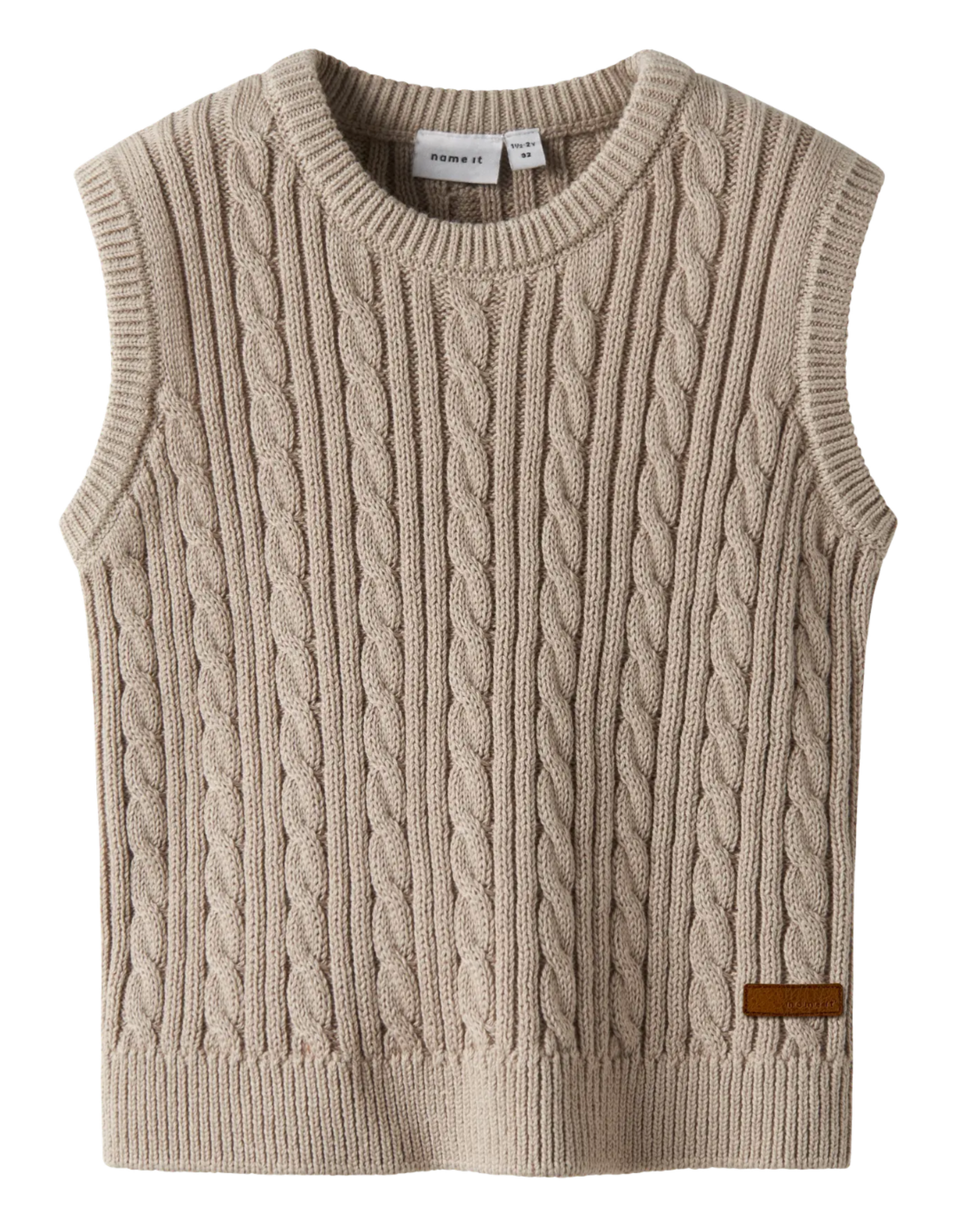 Name it NMMROMAN Knit Slipover Island Fossil